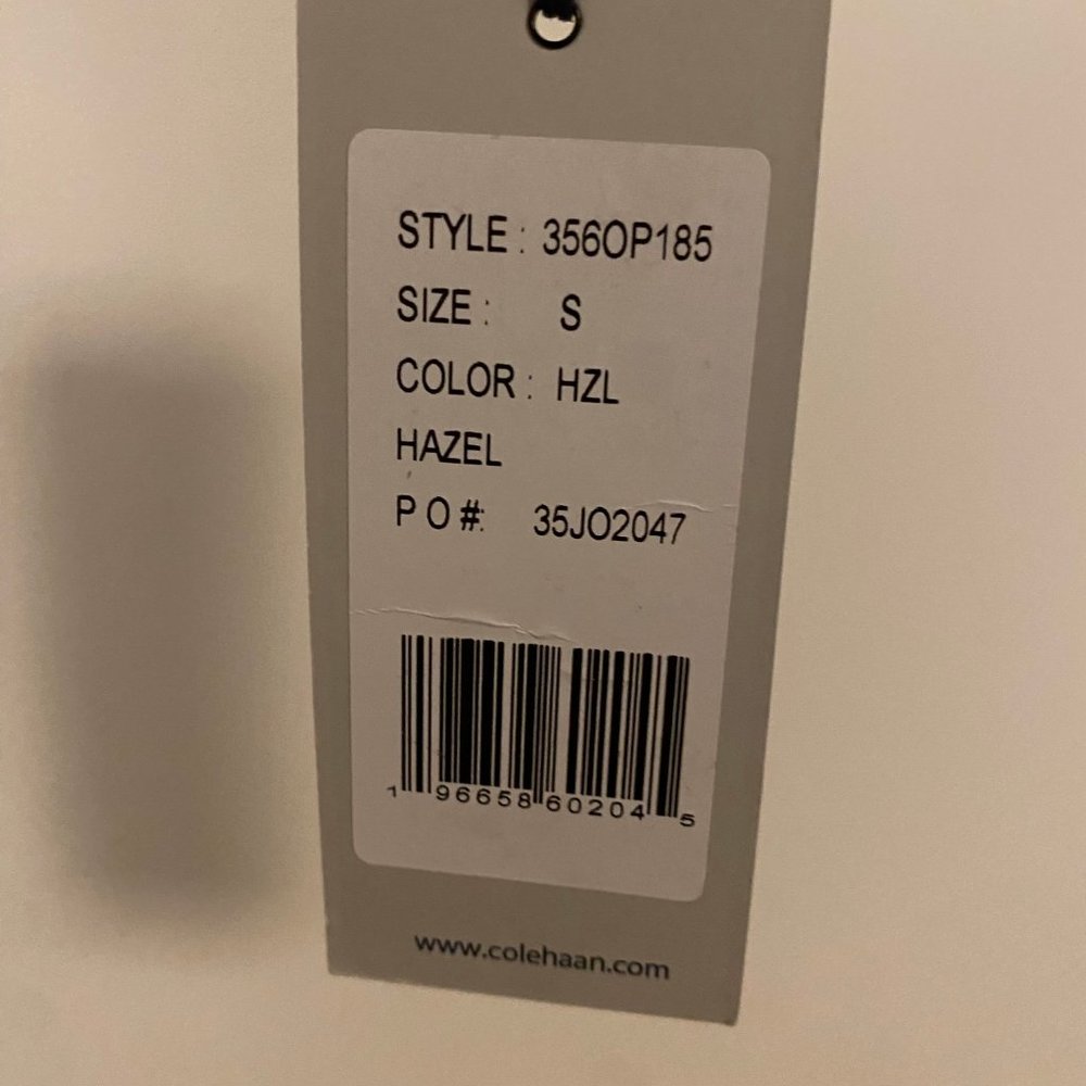 Cole Haan Racer Leather Jacket, Small, Hazel - Picture 6 of 8